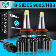 8-sides 9005 Hb3 Led Headlight Super Bright White 6500k 3000000lm Highlow Beam