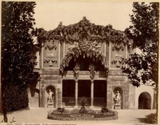 BUONTALENTI GROTTO, FLORENCE, ITALY. MOUNTED ALBUMEN.