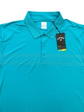 Callaway Opti-Dri Swing Tech Eco Hawaiian Ocean Nwt Golf Shirt LT