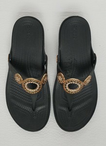 rose gold diamante flip flops