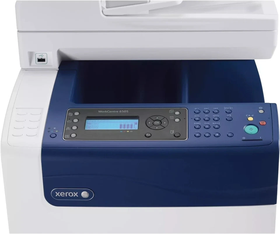 XEROX WORKCENTRE 6505N A4 COLOR LASER PRINTER 6505V_N MULTIFUNCTION + 100% TONER - Image 3 of 4