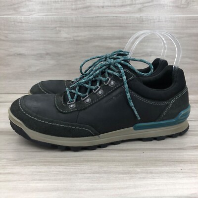 Ecco Hiking Shoes Men's EU 42 Oregon Retro Nubuck Leather Lace Up Sneakers