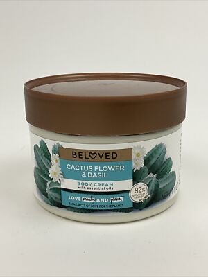 Beloved Cactus Flower And Basil Body Cream Lotion 10oz