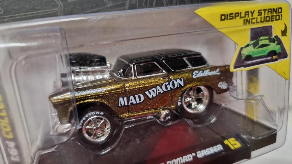 Maisto Muscle Machines 1955 Chevrolet Nomad Gasser Series 3, gold/black (NG11) - Photo 2/2