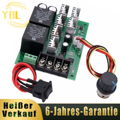DC Motor Controller Drehzahlregler 12V 24V 36V 48V Vorwärts Rückwärts Schalter