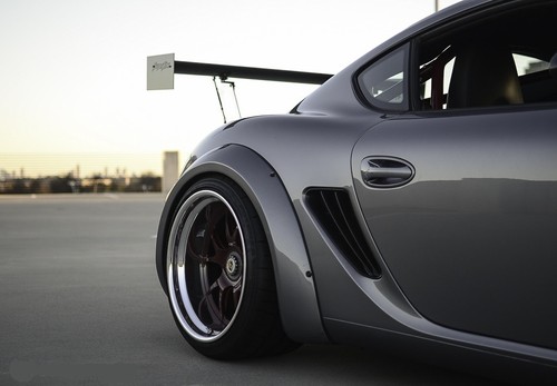 Porsche Boxster 987 Cayman 3 inch Rear Flares set bolt on New 2005 to 2012 - Picture 12 of 13
