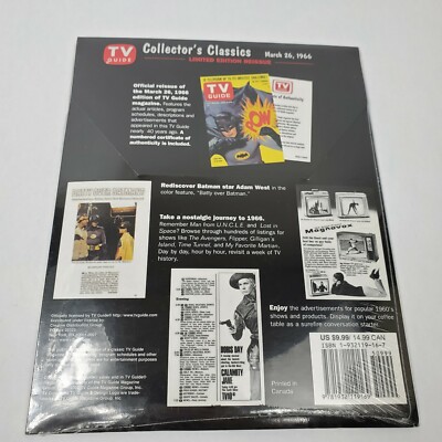 Batman Adam West TV GUIDE 1966 Collector Classics Reissue Set New