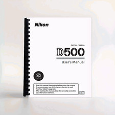 Nikon D500 User's Manual