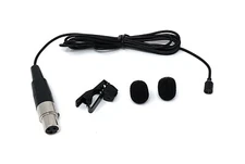 Black Lavalier Lapel Mic for AKG/Samson Wireless Bodypack Transmittes TA3F