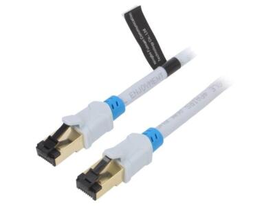 VAP-A06-S300 Patch cord S/FTP 6 OFC PVC grau3 meterRJ45-Steckerbeiderseitig VENT