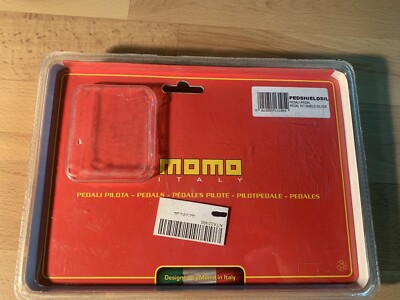 Genuine MOMO Pedal Set, MANUAL TRANS, Aluminum Shield Silver..Rare
