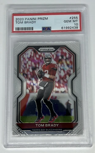 2020 Panini Prizm #255 Tom Brady Tampa Bay Buccaneers PSA 10 GEM MINT