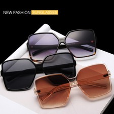 Women Sunglasses Oversized Square Goggles Shades Sun Glasses Outdoor Vintage    