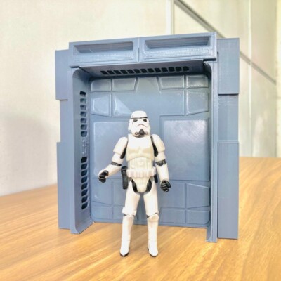 Death Star Hallway Door for 3.75 inch (1:18) Figure Diorama