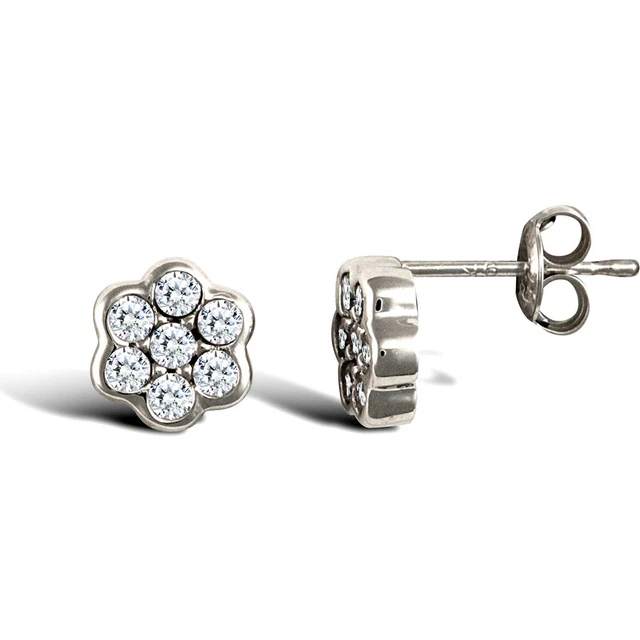 Cubic Zirconia Stud Stone Costume Earrings