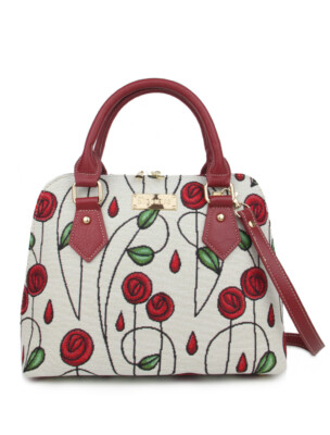 Signare Tapestry Mackintosh Simple Rose Convertible Bag Top-Henkeltasche