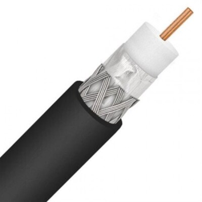RG11 Koaxialkabel Outdoor für längere Strecken schwarz  ca 80-90m