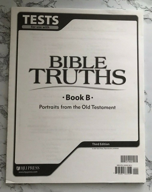 BJU Bob Jones 8th Grade BIBLE TRUTHS Portraits From The Old Testament 8 bju-bob-jones-8th-grade-bible-truths-portraits-from-the-old-testament-8