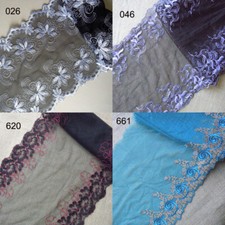 3-5 Yards 4 Colors Tulle Lace/Embroidered Floral Purplish Red, Red, White zh62