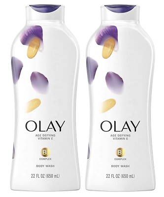 2 Pack Olay Age Defying with Vitamin E B3 Complex  Body Wash 22 Fl