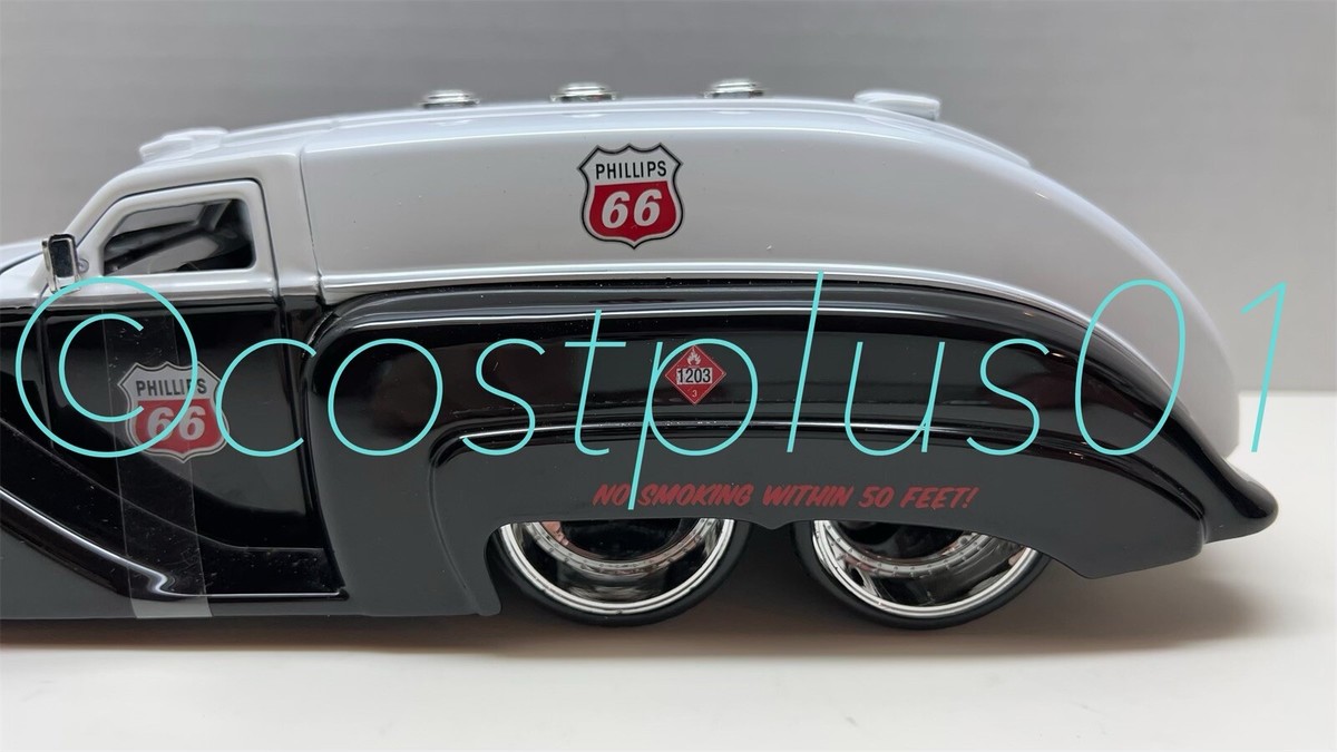 JADA 1939 DODGE AIRFLOW PHILLIPS 66 TANKER 1:32 BLACK WITH WHITE