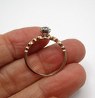 10K Rose Gold 21 Diamond Halo Engagement Ring Size 8.5 Kay Jewelers — photo 9
