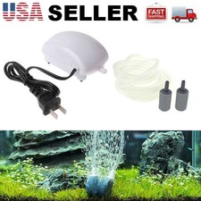 Aquarium Air Bubble Oxygen Air Pump Disk Stone Aerator Silent Pump for Fish Tank