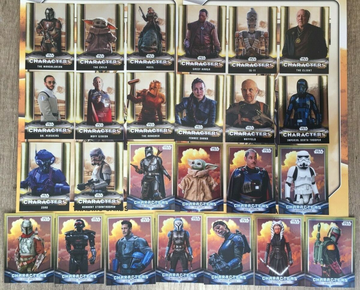 2021 Topps Star Wars The Mandalorian - Characters Set 25 2021 Topps Star Wars The Mandalorian - Characters Set 25