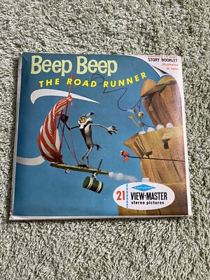 View-Master 3 Reel Set Beep Beep The Road Runner Packet & Story