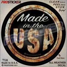 ProSticker 714 (One) 4" Phantom Series Rat Rod "Made In The USA" Decal Sticker