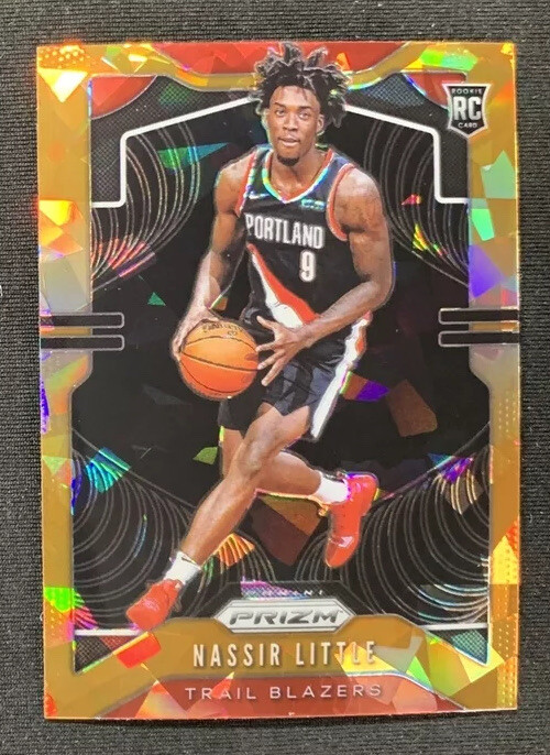 Nassir Little 2019-20 Panini Prizm Orange Cracked Ice PRIZM Rookie RC #269