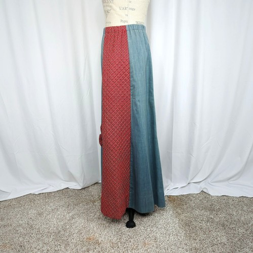 Vintage Chessa Davis Skirt Small Maxi Western - Picture 4 of 10