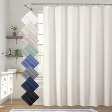 Cream Embossed Shower Curtain 72x78 Large AECRMEM7278SC-L 