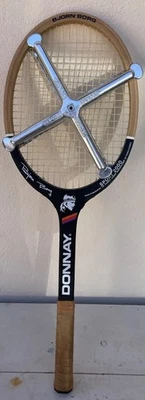 Raquette Donnay De Tenis Bois Vintage Bjorn Borg 2000 - Photo 1/2