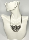 Tone Necklace 16" Adjustable Brighton Interlock Unity Friendship Silver