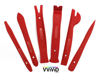 VViViD PROFESSIONAL TRIM REMOVAL KIT 6PCS PANEL CLIP MOULDING EMBLEM REMOVER