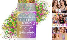 Mardi Gras Hair Face Glitter Stick,Mardi Gras Outfit for 21 carnival