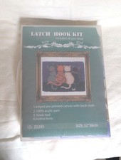Hook Rug Kits Carpet Rug Cats Yarn Pre-Printed Canvas Kit