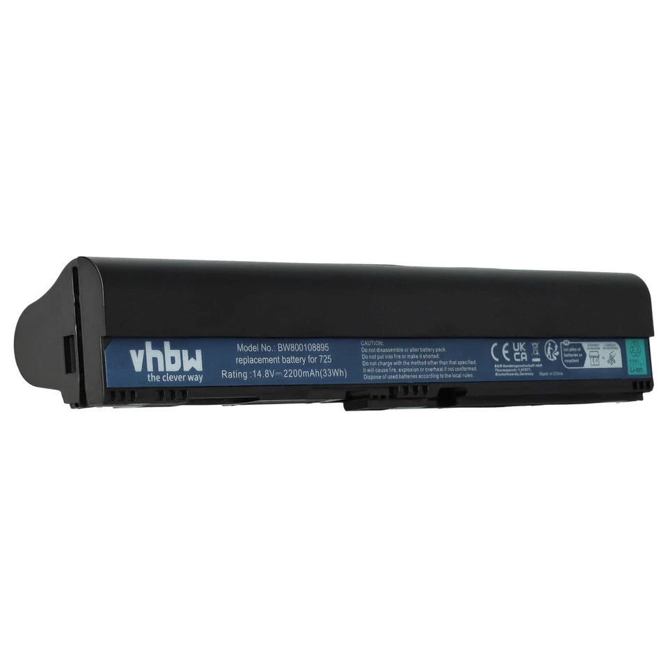 Akku für Acer Aspire One 725 V5 756 AOV5 AO756 AO725 755 2200mAh 14,4V