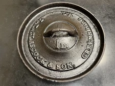 G. T. Glascock & Son, 10 inch Cast Iron Lid, Greensboro, N.C.