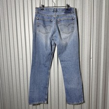 VTG Levi's 501 0186 Jeans Mens 32x29 Light Wash Button Fly Distressed ACT 30x29
