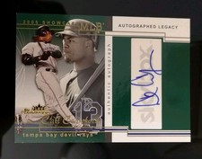 #'d/290 AUTO 💥 CARL CRAWFORD SP 2005 Fleer Showcase Signature Baseball #66