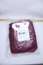  10-Pk Fisher Brand Extra-Safe 3 Pocket Lab Coats Cranberry Large 17-103-079