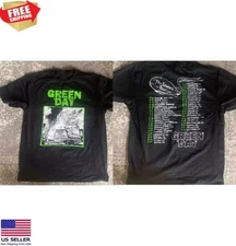 Green Day The Saviours Tour 2024 Tour T Shirt Black