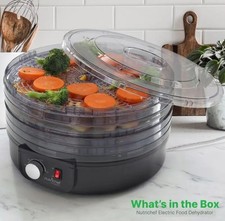 NutriChef Food Dehydrator Machine &ndash; 5 Tray Electric Food Dryer for Jerky, Fruits