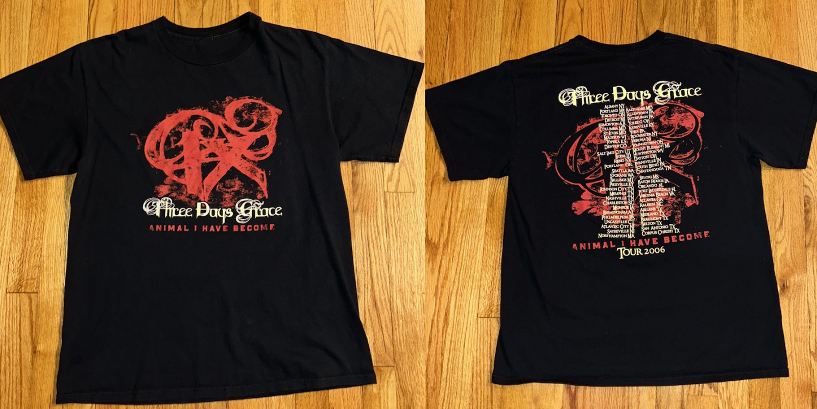 Vintage Three Days Grace 2006 1X Tour T-shirt Unisex Tee All sizes BO2121