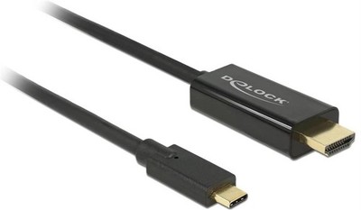 DeLock cable DP Old Fashion 4 K 60Hz   USB Type C Male HDMI male 3 m BLACK