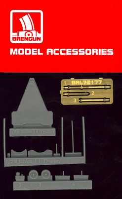 Brengun Models 1/72 TOWING TROLLEY FOR OHKA MODEL 11 Resin & Photo Etch Set