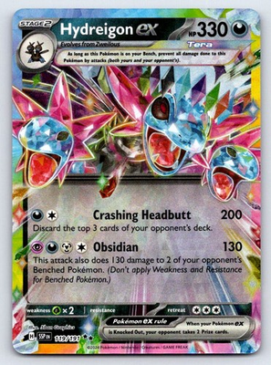 #ad #ad Hydreigon ex 119 191 Double Rare Surging Sparks Pokemon Near Mint $1.99