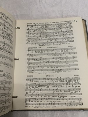 VTG Binder Filled With Sheet Music Ephemera Showtimes,Foxtrots Etc